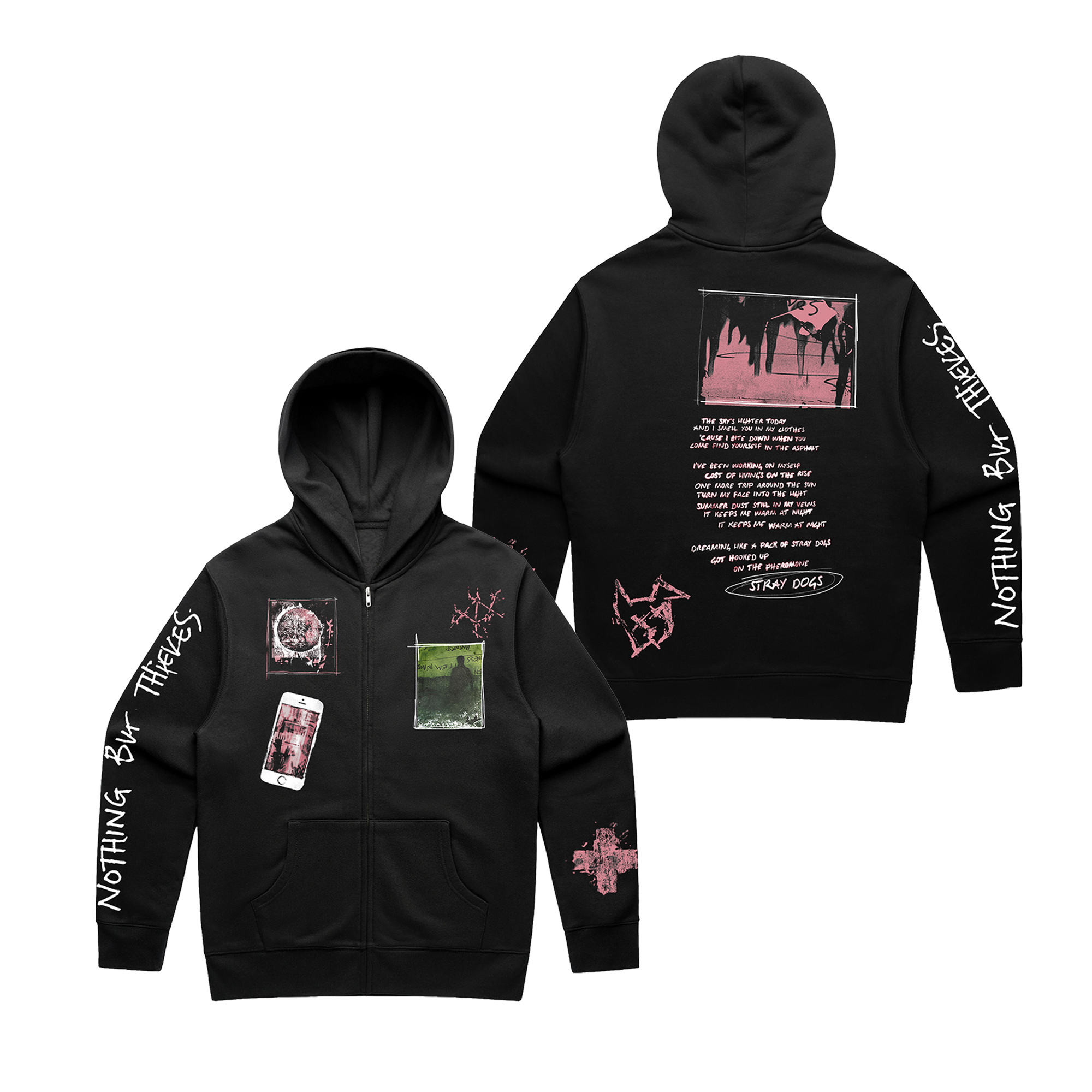 Stray Dogs Zip Hoodie