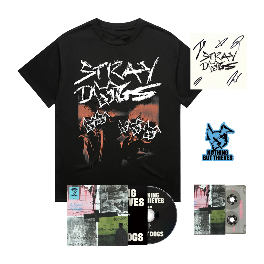 Stray Dogs T-Shirt Album Bundle (Signed art card)